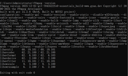 如何在 Windows 上用 FFmpeg 设置视频的默认音轨